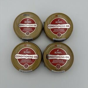 Kiwi Conditioning Oil Nourishes‎ & Waterproofs Smooth Leather Lot of 4 Cans